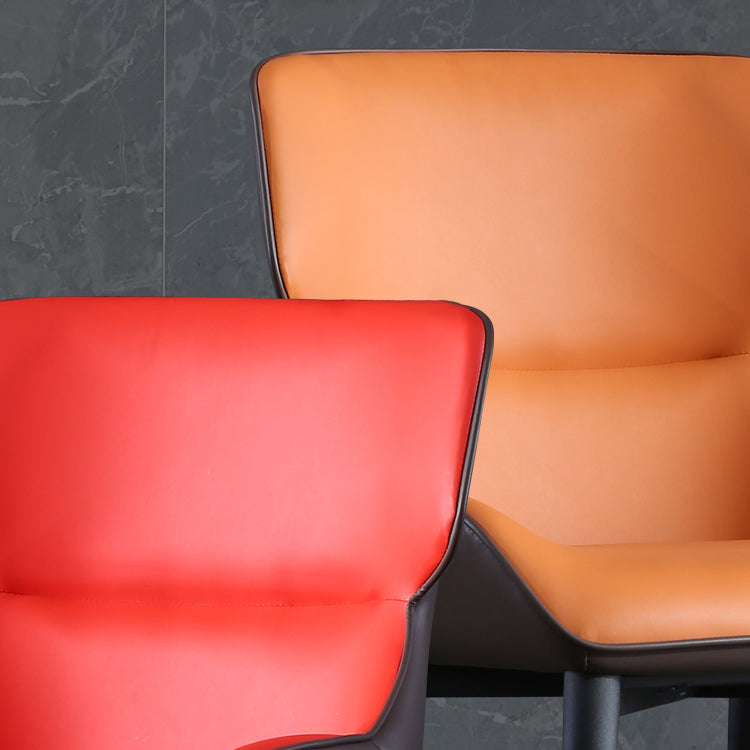 Contemporary Metal Dining Room Chairs Upholstered Linen Fabric Dining Chair for Indoor Use Clearhalo ' kitchen&dining_furn' 'Dining Chairs' 'Dining Tables & Seating' 'dining_chair' 'furn' 'furn_dining_chair' 'Furniture' 'furniture_dining_chair' 'Kitchen & Dining Furniture' 'kitchen' 3853054