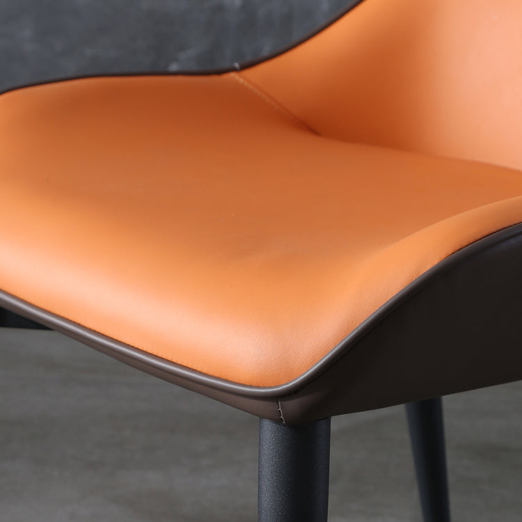 Contemporary Metal Dining Room Chairs Upholstered Linen Fabric Dining Chair for Indoor Use Clearhalo ' kitchen&dining_furn' 'Dining Chairs' 'Dining Tables & Seating' 'dining_chair' 'furn' 'furn_dining_chair' 'Furniture' 'furniture_dining_chair' 'Kitchen & Dining Furniture' 'kitchen' 3853060