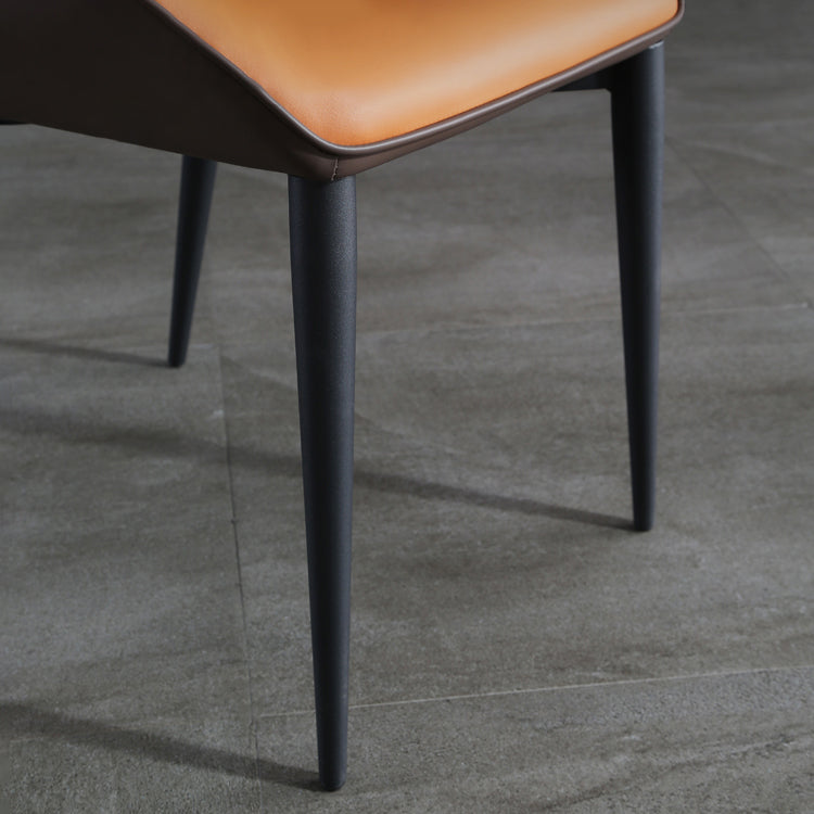 Contemporary Metal Dining Room Chairs Upholstered Linen Fabric Dining Chair for Indoor Use Clearhalo ' kitchen&dining_furn' 'Dining Chairs' 'Dining Tables & Seating' 'dining_chair' 'furn' 'furn_dining_chair' 'Furniture' 'furniture_dining_chair' 'Kitchen & Dining Furniture' 'kitchen' 3853065