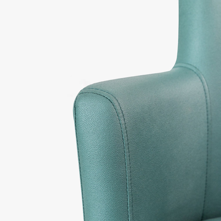 Contemporary Metal Dining Room Chair Upholstered Arm Single Dining Chair Clearhalo ' kitchen&dining_furn' 'Dining Chairs' 'Dining Tables & Seating' 'dining_chair' 'furn' 'furn_dining_chair' 'Furniture' 'furniture_dining_chair' 'Kitchen & Dining Furniture' 'kitchen' 3853085