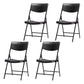 Contemporary Metal Dining Chair Home Armless Open Back Dining Side Chair Black 4 Piece Set Clearhalo ' kitchen&dining_furn' 'Dining Chairs' 'Dining Tables & Seating' 'dining_chair' 'furn' 'furn_dining_chair' 'Furniture' 'furniture_dining_chair' 'Kitchen & Dining Furniture' 'kitchen' 3853093