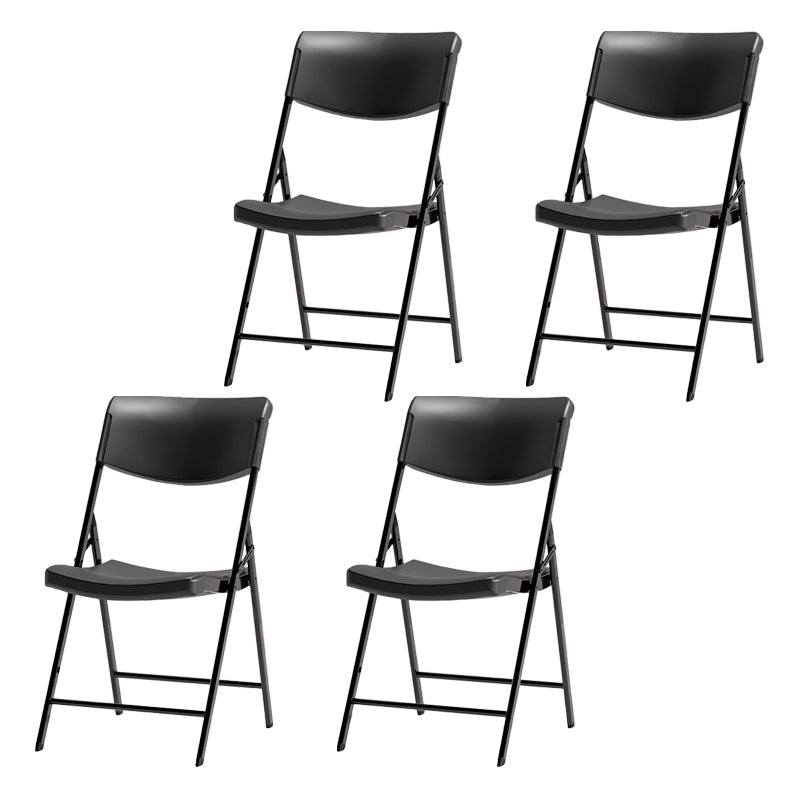 Contemporary Metal Dining Chair Home Armless Open Back Dining Side Chair Black 4 Piece Set Clearhalo ' kitchen&dining_furn' 'Dining Chairs' 'Dining Tables & Seating' 'dining_chair' 'furn' 'furn_dining_chair' 'Furniture' 'furniture_dining_chair' 'Kitchen & Dining Furniture' 'kitchen' 3853093