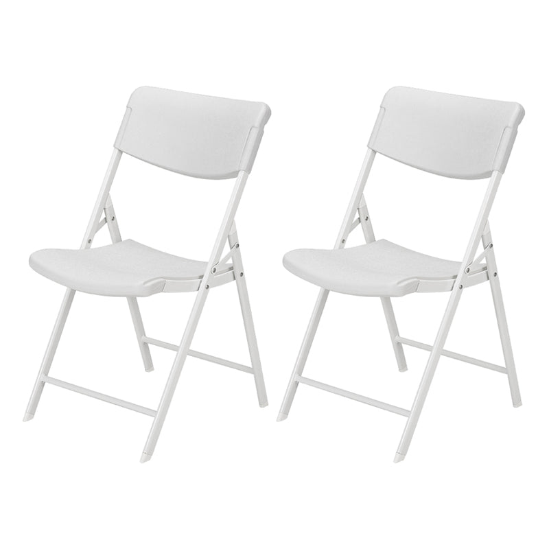 Contemporary Metal Dining Chair Home Armless Open Back Dining Side Chair White 2 Piece Set Clearhalo ' kitchen&dining_furn' 'Dining Chairs' 'Dining Tables & Seating' 'dining_chair' 'furn' 'furn_dining_chair' 'Furniture' 'furniture_dining_chair' 'Kitchen & Dining Furniture' 'kitchen' 3853095