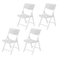Contemporary Metal Dining Chair Home Armless Open Back Dining Side Chair White 4 Piece Set Clearhalo ' kitchen&dining_furn' 'Dining Chairs' 'Dining Tables & Seating' 'dining_chair' 'furn' 'furn_dining_chair' 'Furniture' 'furniture_dining_chair' 'Kitchen & Dining Furniture' 'kitchen' 3853098