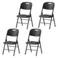 Contemporary Metal Dining Chair Home Armless Open Back Dining Side Chair Matte Black 4 Piece Set Clearhalo ' kitchen&dining_furn' 'Dining Chairs' 'Dining Tables & Seating' 'dining_chair' 'furn' 'furn_dining_chair' 'Furniture' 'furniture_dining_chair' 'Kitchen & Dining Furniture' 'kitchen' 3853109