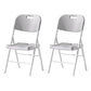 Contemporary Metal Dining Chair Home Armless Open Back Dining Side Chair Light Gray 2 Piece Set Clearhalo ' kitchen&dining_furn' 'Dining Chairs' 'Dining Tables & Seating' 'dining_chair' 'furn' 'furn_dining_chair' 'Furniture' 'furniture_dining_chair' 'Kitchen & Dining Furniture' 'kitchen' 3853113
