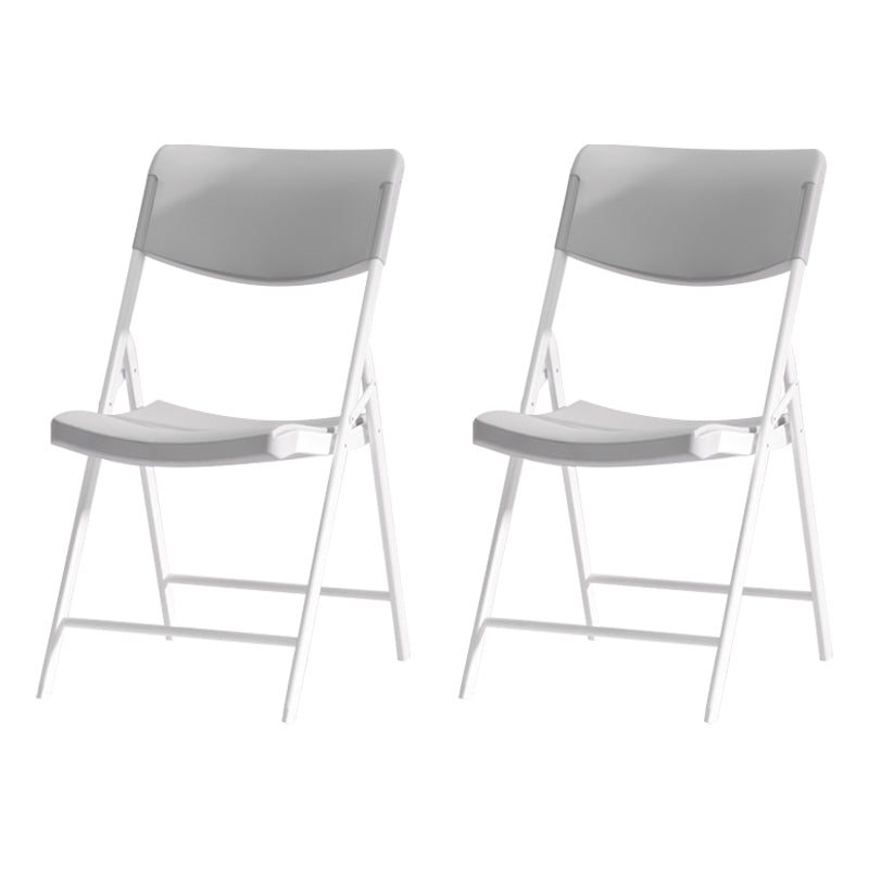 Contemporary Metal Dining Chair Home Armless Open Back Dining Side Chair Grey 2 Piece Set Clearhalo ' kitchen&dining_furn' 'Dining Chairs' 'Dining Tables & Seating' 'dining_chair' 'furn' 'furn_dining_chair' 'Furniture' 'furniture_dining_chair' 'Kitchen & Dining Furniture' 'kitchen' 3853116
