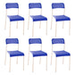 Contemporary Metal Dining Room Chairs Plastic Open Back Dining Side Armless Chair White-Blue 6 Piece Set Clearhalo ' kitchen&dining_furn' 'Dining Chairs' 'Dining Tables & Seating' 'dining_chair' 'furn' 'furn_dining_chair' 'Furniture' 'furniture_dining_chair' 'Kitchen & Dining Furniture' 'kitchen' 3853135