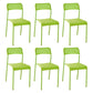 Contemporary Metal Dining Room Chairs Plastic Open Back Dining Side Armless Chair Green 6 Piece Set Clearhalo ' kitchen&dining_furn' 'Dining Chairs' 'Dining Tables & Seating' 'dining_chair' 'furn' 'furn_dining_chair' 'Furniture' 'furniture_dining_chair' 'Kitchen & Dining Furniture' 'kitchen' 3853177