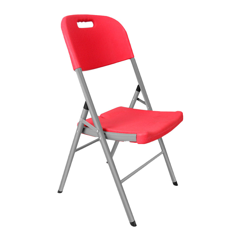 Modern Indoor-Outdoor Metal Chair Home Armless Open Back Dining Side Chair Red 1 Piece Clearhalo ' kitchen&dining_furn' 'Dining Chairs' 'Dining Tables & Seating' 'dining_chair' 'furn' 'furn_dining_chair' 'Furniture' 'furniture_dining_chair' 'Kitchen & Dining Furniture' 'kitchen' 3853194