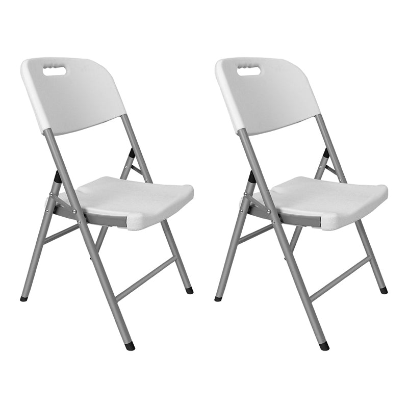 Modern Indoor-Outdoor Metal Chair Home Armless Open Back Dining Side Chair White 2 Piece Set Clearhalo ' kitchen&dining_furn' 'Dining Chairs' 'Dining Tables & Seating' 'dining_chair' 'furn' 'furn_dining_chair' 'Furniture' 'furniture_dining_chair' 'Kitchen & Dining Furniture' 'kitchen' 3853200