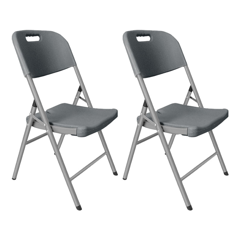 Modern Indoor-Outdoor Metal Chair Home Armless Open Back Dining Side Chair Grey 2 Piece Set Clearhalo ' kitchen&dining_furn' 'Dining Chairs' 'Dining Tables & Seating' 'dining_chair' 'furn' 'furn_dining_chair' 'Furniture' 'furniture_dining_chair' 'Kitchen & Dining Furniture' 'kitchen' 3853203