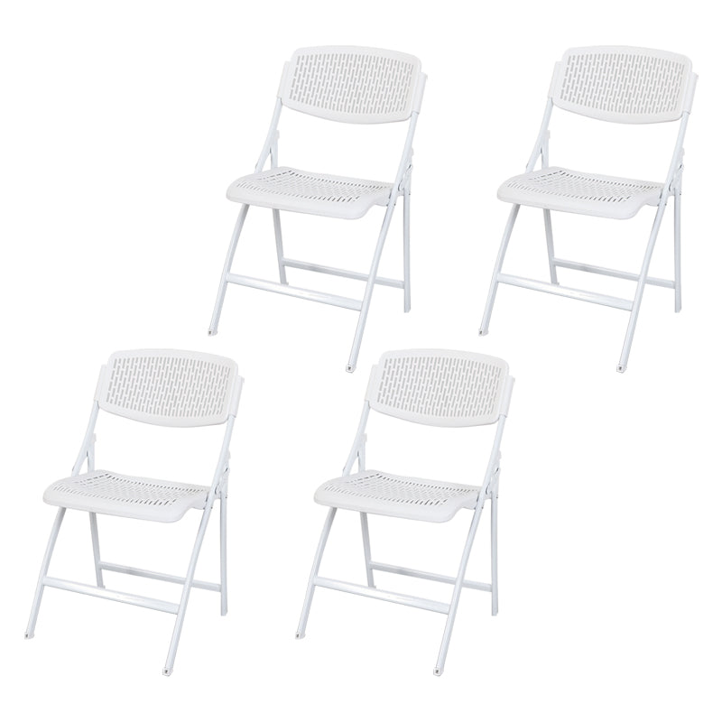 Contemporary Metal Side Chair Home Folding Armless Open Back Dining Side Chair 4 Piece Set Clearhalo ' kitchen&dining_furn' 'Dining Chairs' 'Dining Tables & Seating' 'dining_chair' 'furn' 'furn_dining_chair' 'Furniture' 'furniture_dining_chair' 'Kitchen & Dining Furniture' 'kitchen' 3853213