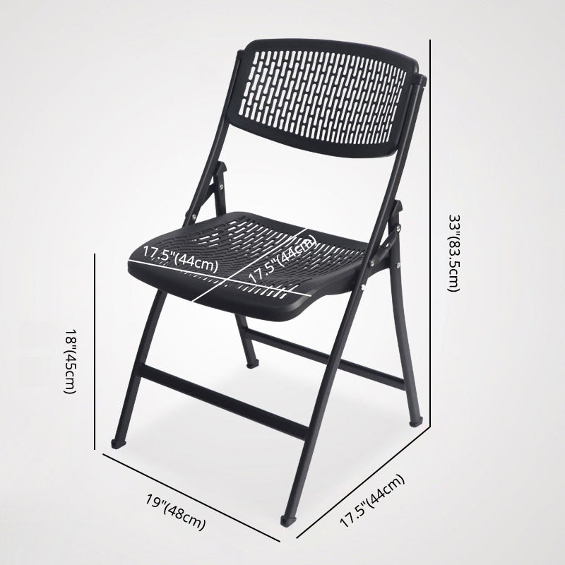 Contemporary Metal Side Chair Home Folding Armless Open Back Dining Side Chair Clearhalo ' kitchen&dining_furn' 'Dining Chairs' 'Dining Tables & Seating' 'dining_chair' 'furn' 'furn_dining_chair' 'Furniture' 'furniture_dining_chair' 'Kitchen & Dining Furniture' 'kitchen' 3853222