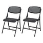 Contemporary Metal Side Chair Home Folding Armless Open Back Dining Side Chair Black 2 Piece Set Clearhalo ' kitchen&dining_furn' 'Dining Chairs' 'Dining Tables & Seating' 'dining_chair' 'furn' 'furn_dining_chair' 'Furniture' 'furniture_dining_chair' 'Kitchen & Dining Furniture' 'kitchen' 3853227