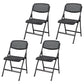 Contemporary Metal Side Chair Home Folding Armless Open Back Dining Side Chair Black 4 Piece Set Clearhalo ' kitchen&dining_furn' 'Dining Chairs' 'Dining Tables & Seating' 'dining_chair' 'furn' 'furn_dining_chair' 'Furniture' 'furniture_dining_chair' 'Kitchen & Dining Furniture' 'kitchen' 3853228