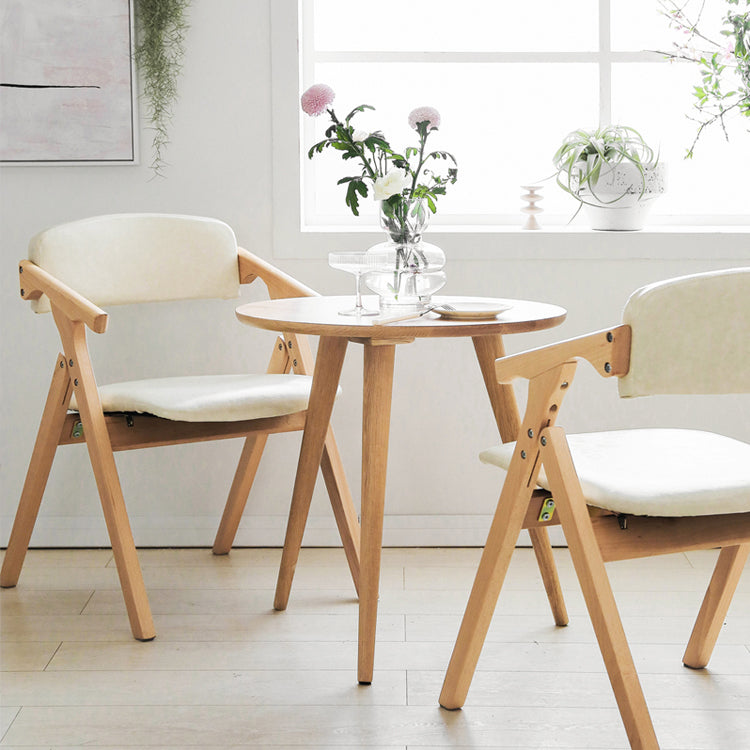 Contemporary Wood Dining Room Chairs Open Back Single Dining Side Arm Chair for Home Use Clearhalo ' kitchen&dining_furn' 'Dining Chairs' 'Dining Tables & Seating' 'dining_chair' 'furn' 'furn_dining_chair' 'Furniture' 'furniture_dining_chair' 'Kitchen & Dining Furniture' 'kitchen' 3853234