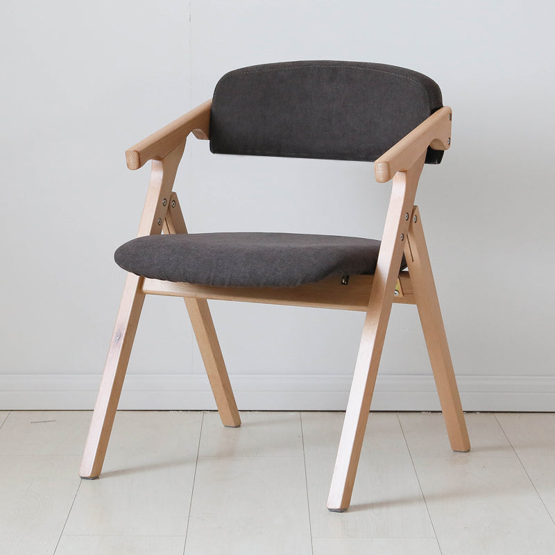 Contemporary Wood Dining Room Chairs Open Back Single Dining Side Arm Chair for Home Use Dark Brown Natural Wood Clearhalo ' kitchen&dining_furn' 'Dining Chairs' 'Dining Tables & Seating' 'dining_chair' 'furn' 'furn_dining_chair' 'Furniture' 'furniture_dining_chair' 'Kitchen & Dining Furniture' 'kitchen' 3853235