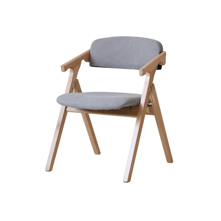 Contemporary Wood Dining Room Chairs Open Back Single Dining Side Arm Chair for Home Use Clearhalo ' kitchen&dining_furn' 'Dining Chairs' 'Dining Tables & Seating' 'dining_chair' 'furn' 'furn_dining_chair' 'Furniture' 'furniture_dining_chair' 'Kitchen & Dining Furniture' 'kitchen' 3853241