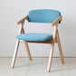 Contemporary Wood Dining Room Chairs Open Back Single Dining Side Arm Chair for Home Use Blue Natural Wood Clearhalo ' kitchen&dining_furn' 'Dining Chairs' 'Dining Tables & Seating' 'dining_chair' 'furn' 'furn_dining_chair' 'Furniture' 'furniture_dining_chair' 'Kitchen & Dining Furniture' 'kitchen' 3853250