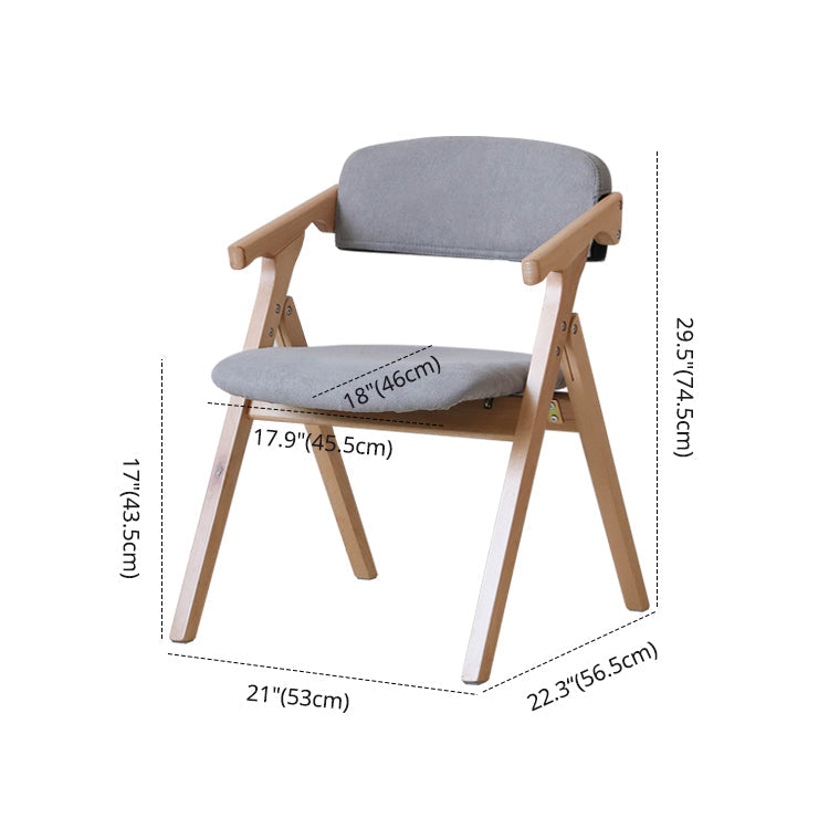 Contemporary Wood Dining Room Chairs Open Back Single Dining Side Arm Chair for Home Use Clearhalo ' kitchen&dining_furn' 'Dining Chairs' 'Dining Tables & Seating' 'dining_chair' 'furn' 'furn_dining_chair' 'Furniture' 'furniture_dining_chair' 'Kitchen & Dining Furniture' 'kitchen' 3853251