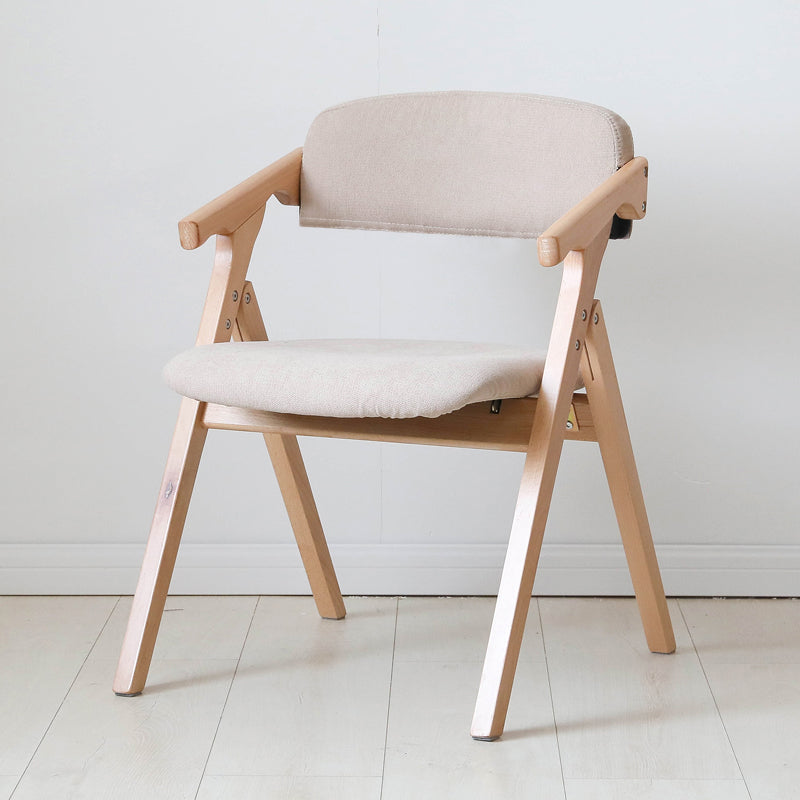 Contemporary Wood Dining Room Chairs Open Back Single Dining Side Arm Chair for Home Use Khaki Natural Wood Clearhalo ' kitchen&dining_furn' 'Dining Chairs' 'Dining Tables & Seating' 'dining_chair' 'furn' 'furn_dining_chair' 'Furniture' 'furniture_dining_chair' 'Kitchen & Dining Furniture' 'kitchen' 3853252