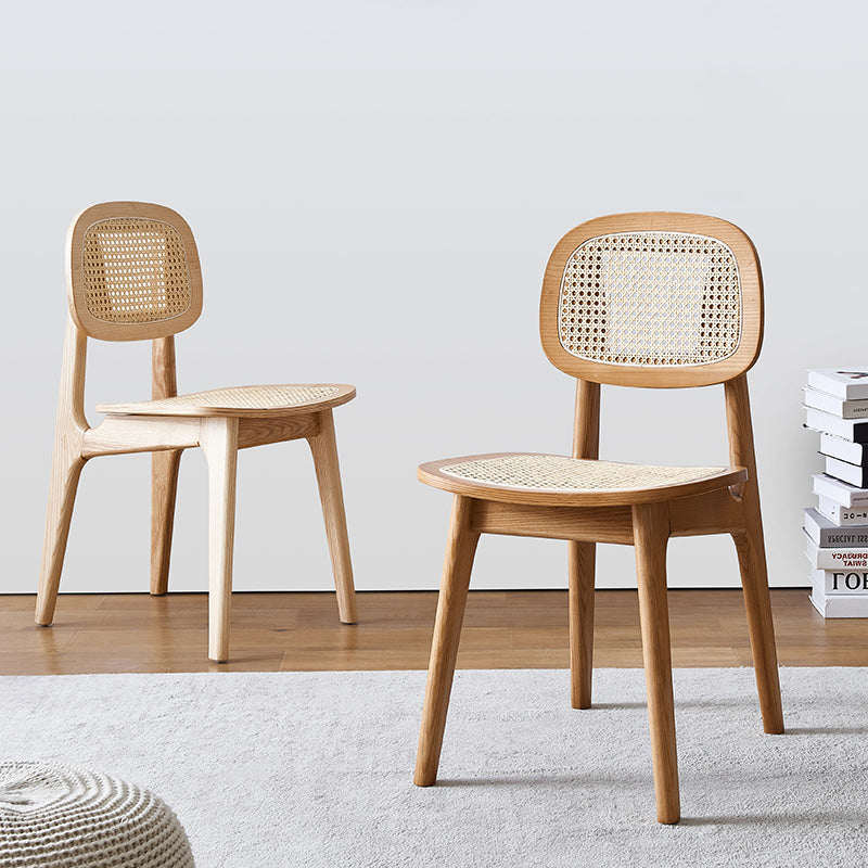 Contemporary Style Ash Wood Chair Open Back Side Dining Kitchen Chairs Clearhalo ' kitchen&dining_furn' 'Dining Chairs' 'Dining Tables & Seating' 'dining_chair' 'furn' 'furn_dining_chair' 'Furniture' 'furniture_dining_chair' 'Kitchen & Dining Furniture' 'kitchen' 3853258