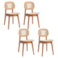 Contemporary Style Ash Wood Chair Open Back Side Dining Kitchen Chairs Light Brown 4 Piece Set Clearhalo ' kitchen&dining_furn' 'Dining Chairs' 'Dining Tables & Seating' 'dining_chair' 'furn' 'furn_dining_chair' 'Furniture' 'furniture_dining_chair' 'Kitchen & Dining Furniture' 'kitchen' 3853260