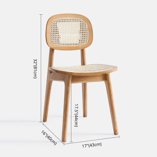Contemporary Style Ash Wood Chair Open Back Side Dining Kitchen Chairs Clearhalo ' kitchen&dining_furn' 'Dining Chairs' 'Dining Tables & Seating' 'dining_chair' 'furn' 'furn_dining_chair' 'Furniture' 'furniture_dining_chair' 'Kitchen & Dining Furniture' 'kitchen' 3853276