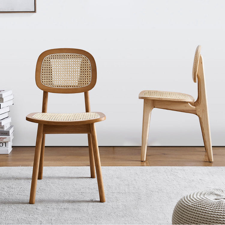 Contemporary Style Ash Wood Chair Open Back Side Dining Kitchen Chairs Clearhalo ' kitchen&dining_furn' 'Dining Chairs' 'Dining Tables & Seating' 'dining_chair' 'furn' 'furn_dining_chair' 'Furniture' 'furniture_dining_chair' 'Kitchen & Dining Furniture' 'kitchen' 3853279
