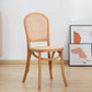 Bentwood Armless Dining Chairs Rattan Open Back Side Chairs with Wood Legs Dark Wood 1 Piece Clearhalo ' kitchen&dining_furn' 'Dining Chairs' 'Dining Tables & Seating' 'dining_chair' 'furn' 'furn_dining_chair' 'Furniture' 'furniture_dining_chair' 'Kitchen & Dining Furniture' 'kitchen' 3853281