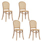 Bentwood Armless Dining Chairs Rattan Open Back Side Chairs with Wood Legs Distressed Wood 4 Piece Set Clearhalo ' kitchen&dining_furn' 'Dining Chairs' 'Dining Tables & Seating' 'dining_chair' 'furn' 'furn_dining_chair' 'Furniture' 'furniture_dining_chair' 'Kitchen & Dining Furniture' 'kitchen' 3853291
