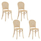 Bentwood Armless Dining Chairs Rattan Open Back Side Chairs with Wood Legs Light Wood 4 Piece Set Clearhalo ' kitchen&dining_furn' 'Dining Chairs' 'Dining Tables & Seating' 'dining_chair' 'furn' 'furn_dining_chair' 'Furniture' 'furniture_dining_chair' 'Kitchen & Dining Furniture' 'kitchen' 3853302