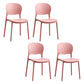 Contemporary Plastic Side Chair Home Armless Stacking Open Back Dining Side Chair Pink 4 Piece Set Clearhalo ' kitchen&dining_furn' 'Dining Chairs' 'Dining Tables & Seating' 'dining_chair' 'furn' 'furn_dining_chair' 'Furniture' 'furniture_dining_chair' 'Kitchen & Dining Furniture' 'kitchen' 3853310