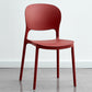 Contemporary Plastic Side Chair Home Armless Stacking Open Back Dining Side Chair Red 1 Piece Clearhalo ' kitchen&dining_furn' 'Dining Chairs' 'Dining Tables & Seating' 'dining_chair' 'furn' 'furn_dining_chair' 'Furniture' 'furniture_dining_chair' 'Kitchen & Dining Furniture' 'kitchen' 3853318