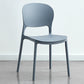 Contemporary Plastic Side Chair Home Armless Stacking Open Back Dining Side Chair Grey 1 Piece Clearhalo ' kitchen&dining_furn' 'Dining Chairs' 'Dining Tables & Seating' 'dining_chair' 'furn' 'furn_dining_chair' 'Furniture' 'furniture_dining_chair' 'Kitchen & Dining Furniture' 'kitchen' 3853331