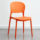 Contemporary Plastic Side Chair Home Armless Stacking Open Back Dining Side Chair Orange 1 Piece Clearhalo ' kitchen&dining_furn' 'Dining Chairs' 'Dining Tables & Seating' 'dining_chair' 'furn' 'furn_dining_chair' 'Furniture' 'furniture_dining_chair' 'Kitchen & Dining Furniture' 'kitchen' 3853340