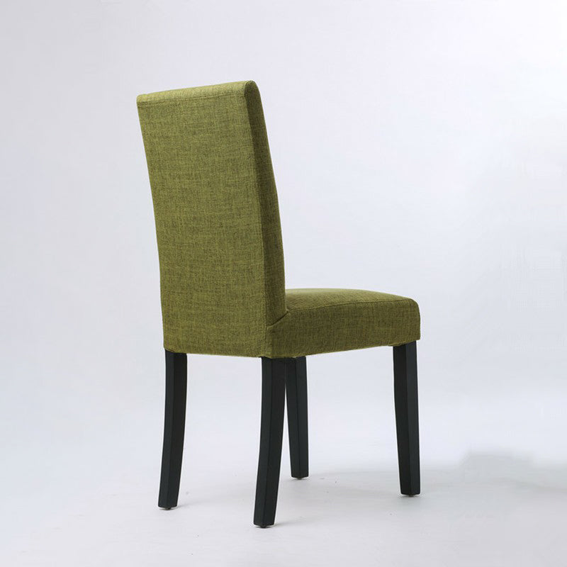 Upholstered Armless Dining Chairs Solid Back Side Chair with Wood Legs Clearhalo ' kitchen&dining_furn' 'Dining Chairs' 'Dining Tables & Seating' 'dining_chair' 'furn' 'furn_dining_chair' 'Furniture' 'furniture_dining_chair' 'Kitchen & Dining Furniture' 'kitchen' 3853377