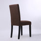Upholstered Armless Dining Chairs Solid Back Side Chair with Wood Legs Clearhalo ' kitchen&dining_furn' 'Dining Chairs' 'Dining Tables & Seating' 'dining_chair' 'furn' 'furn_dining_chair' 'Furniture' 'furniture_dining_chair' 'Kitchen & Dining Furniture' 'kitchen' 3853379