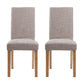 Upholstered Armless Dining Chairs Solid Back Side Chair with Wood Legs Off-White 2 Piece Set Natural Wood Clearhalo ' kitchen&dining_furn' 'Dining Chairs' 'Dining Tables & Seating' 'dining_chair' 'furn' 'furn_dining_chair' 'Furniture' 'furniture_dining_chair' 'Kitchen & Dining Furniture' 'kitchen' 3853380