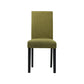 Upholstered Armless Dining Chairs Solid Back Side Chair with Wood Legs Green 1 Piece Black Clearhalo ' kitchen&dining_furn' 'Dining Chairs' 'Dining Tables & Seating' 'dining_chair' 'furn' 'furn_dining_chair' 'Furniture' 'furniture_dining_chair' 'Kitchen & Dining Furniture' 'kitchen' 3853384