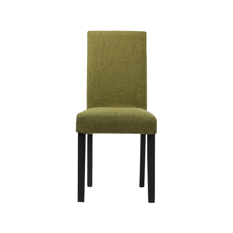Upholstered Armless Dining Chairs Solid Back Side Chair with Wood Legs Green 1 Piece Black Clearhalo ' kitchen&dining_furn' 'Dining Chairs' 'Dining Tables & Seating' 'dining_chair' 'furn' 'furn_dining_chair' 'Furniture' 'furniture_dining_chair' 'Kitchen & Dining Furniture' 'kitchen' 3853384