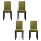 Upholstered Armless Dining Chairs Solid Back Side Chair with Wood Legs Green 4 Piece Set Black Clearhalo ' kitchen&dining_furn' 'Dining Chairs' 'Dining Tables & Seating' 'dining_chair' 'furn' 'furn_dining_chair' 'Furniture' 'furniture_dining_chair' 'Kitchen & Dining Furniture' 'kitchen' 3853388