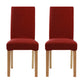 Upholstered Armless Dining Chairs Solid Back Side Chair with Wood Legs Red 2 Piece Set Natural Wood Clearhalo ' kitchen&dining_furn' 'Dining Chairs' 'Dining Tables & Seating' 'dining_chair' 'furn' 'furn_dining_chair' 'Furniture' 'furniture_dining_chair' 'Kitchen & Dining Furniture' 'kitchen' 3853393