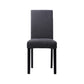 Upholstered Armless Dining Chairs Solid Back Side Chair with Wood Legs Grey 1 Piece Black Clearhalo ' kitchen&dining_furn' 'Dining Chairs' 'Dining Tables & Seating' 'dining_chair' 'furn' 'furn_dining_chair' 'Furniture' 'furniture_dining_chair' 'Kitchen & Dining Furniture' 'kitchen' 3853395