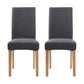 Upholstered Armless Dining Chairs Solid Back Side Chair with Wood Legs Grey 2 Piece Set Natural Wood Clearhalo ' kitchen&dining_furn' 'Dining Chairs' 'Dining Tables & Seating' 'dining_chair' 'furn' 'furn_dining_chair' 'Furniture' 'furniture_dining_chair' 'Kitchen & Dining Furniture' 'kitchen' 3853399
