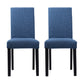 Upholstered Armless Dining Chairs Solid Back Side Chair with Wood Legs Blue 2 Piece Set Black Clearhalo ' kitchen&dining_furn' 'Dining Chairs' 'Dining Tables & Seating' 'dining_chair' 'furn' 'furn_dining_chair' 'Furniture' 'furniture_dining_chair' 'Kitchen & Dining Furniture' 'kitchen' 3853405