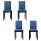 Upholstered Armless Dining Chairs Solid Back Side Chair with Wood Legs Blue 4 Piece Set Black Clearhalo ' kitchen&dining_furn' 'Dining Chairs' 'Dining Tables & Seating' 'dining_chair' 'furn' 'furn_dining_chair' 'Furniture' 'furniture_dining_chair' 'Kitchen & Dining Furniture' 'kitchen' 3853406