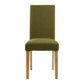 Upholstered Armless Dining Chairs Solid Back Side Chair with Wood Legs Green 1 Piece Natural Wood Clearhalo ' kitchen&dining_furn' 'Dining Chairs' 'Dining Tables & Seating' 'dining_chair' 'furn' 'furn_dining_chair' 'Furniture' 'furniture_dining_chair' 'Kitchen & Dining Furniture' 'kitchen' 3853407