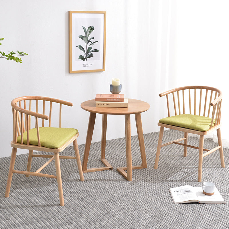 Modern Style Rubberwood Chair Windsor Back Side Kitchen Dining Room Chairs Clearhalo ' kitchen&dining_furn' 'Dining Chairs' 'Dining Tables & Seating' 'dining_chair' 'furn' 'furn_dining_chair' 'Furniture' 'furniture_dining_chair' 'Kitchen & Dining Furniture' 'kitchen' 3853410